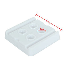 WHITE DENTAL WELLS - 4 WELLS (50pcs) - Luna Beauty Supplies