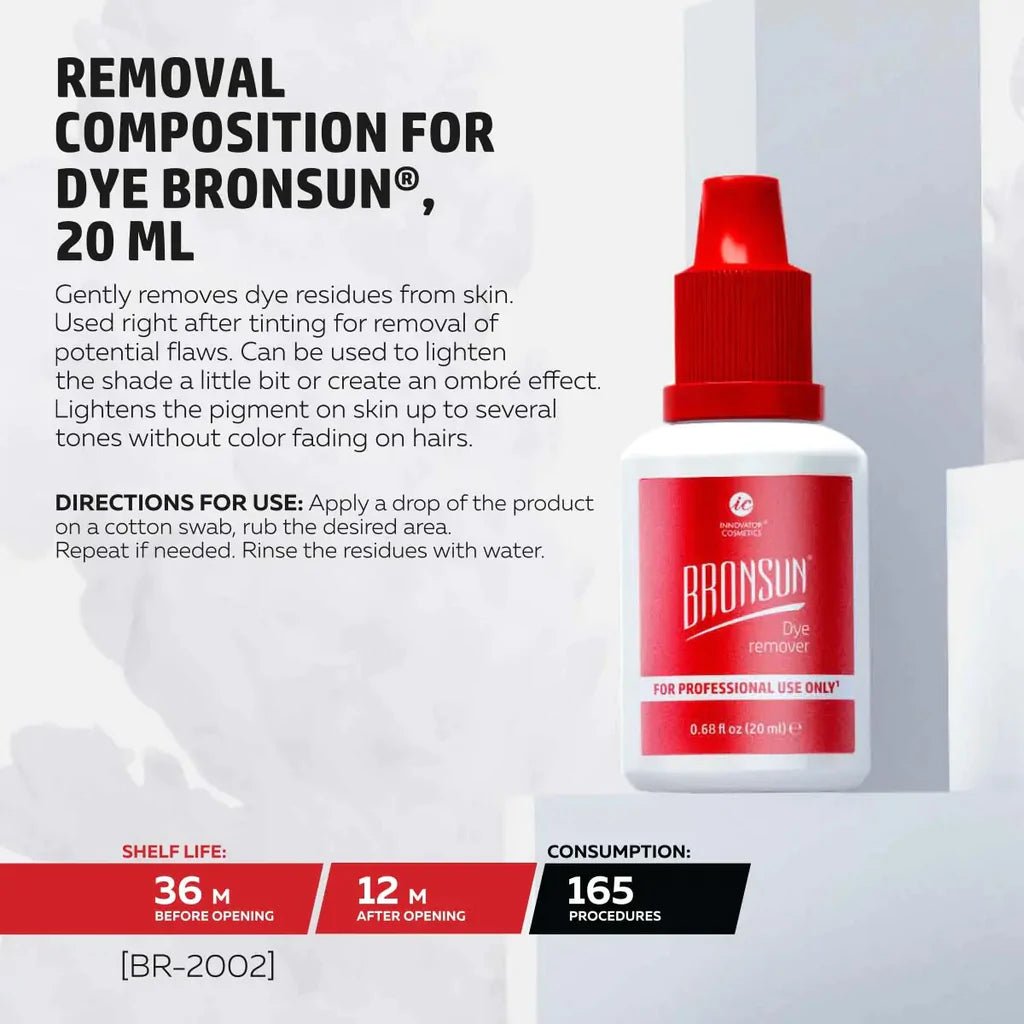 BRONSUN - DYE REMOVER - 20ml - Luna Beauty Supplies