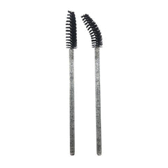 GLITTER MASCARA WANDS / SPOOLIES - BLACK - Luna Beauty Supplies