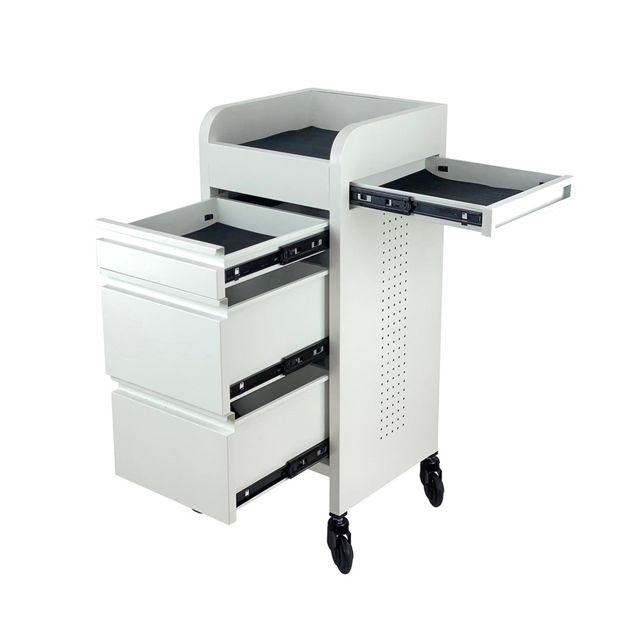 JOIKEN - FUSION 4-DRAWER HAIRDRESSING BEAUTY TROLLEY (Choose Wheels) - Luna Beauty Supplies