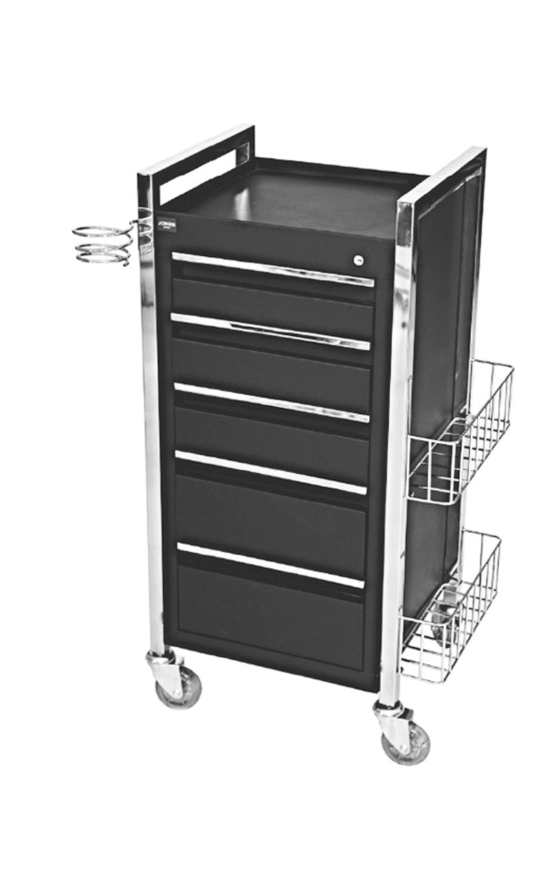 JOIKEN - TWILIGHT 5-DRAWER HAIRDRESSING & BEAUTY TROLLEY (Choose Wheels) - Luna Beauty Supplies